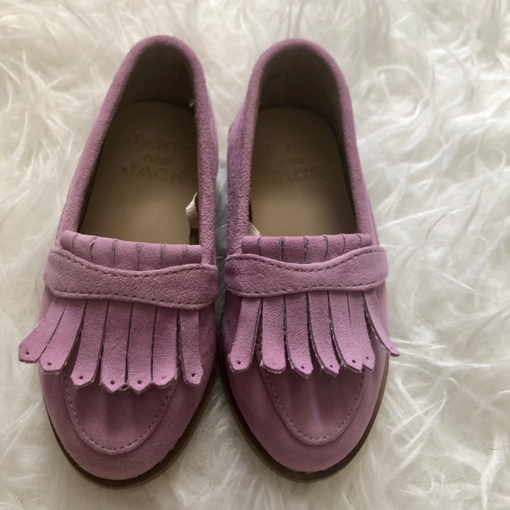 Janie and Jack Fringe Loafers - size 4